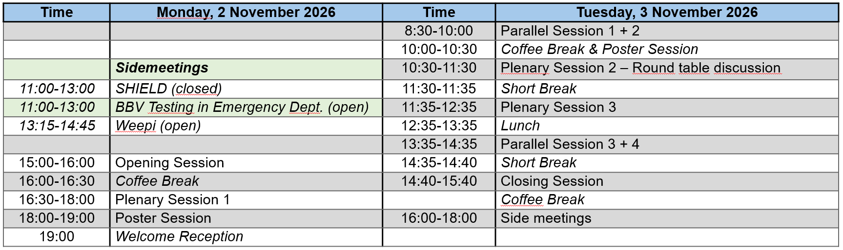 Hephiv2026 Programme At A Glance